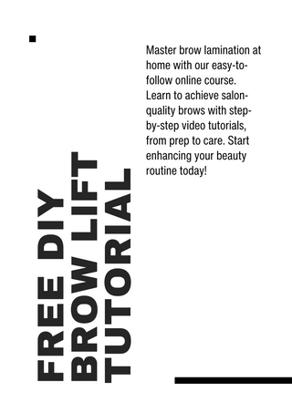 FREE DIY Brow Lift Tutorial